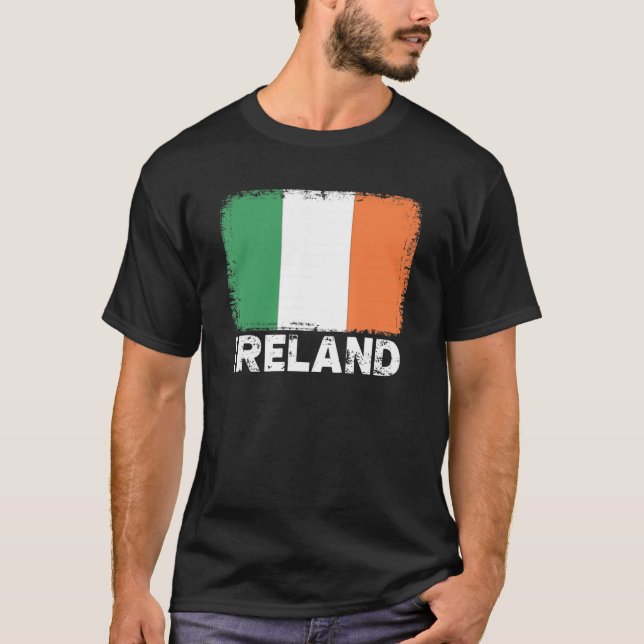 Camiseta Irlanda Bandeira Apoio a Pessoas Irlandesas (Frente)