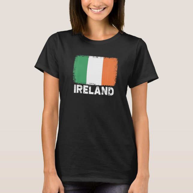 Camiseta Irlanda Bandeira Apoio a Pessoas Irlandesas (Frente)