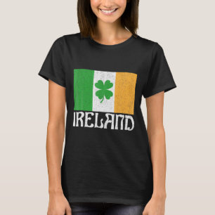 Camiseta Irlanda Bandeira Irlandesa Retro Dia de São Patríc
