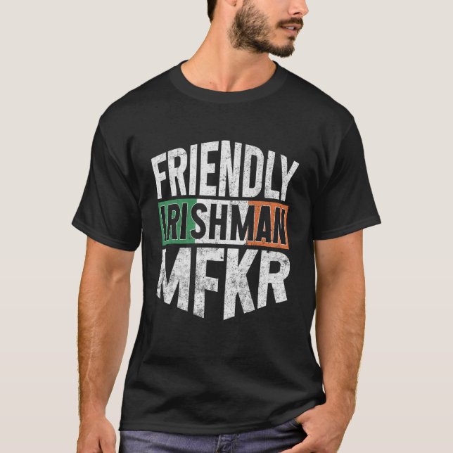 Camiseta Irlanda Bandeira Orgulhosa Irlandeses Homens e Mul (Frente)