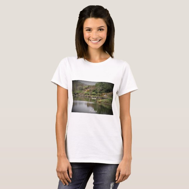Camiseta Irlanda, County Cork, Lake, Swans, Fotografia (Frente Completa)
