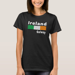 Camiseta Irlanda E Condado De Ancestralidade Irlandês Galwa