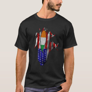Camiseta IRLANDA Flag Corn USA Flag, IRISH Pride Retro Vint
