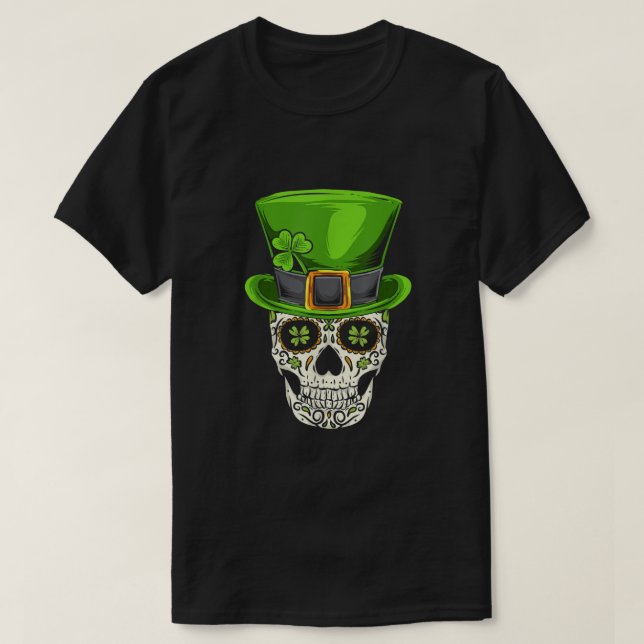 Camiseta Irlanda Gift Clover Mexicano Rua Irlandesa do Crân (Frente do Design)