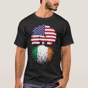 Camiseta Irlanda Irlandês Americano EUA Estados Unidos Amér