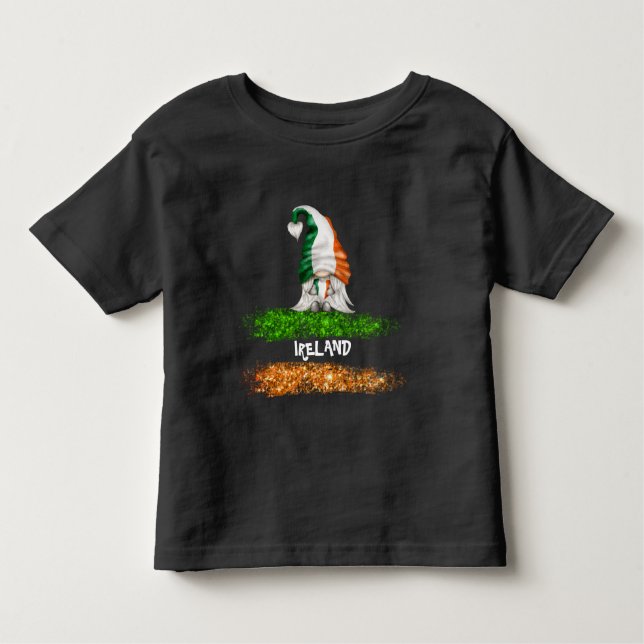 *~* CAMISETA IRLANDA IRLANDESA GNOMO Criança Bande (Frente)