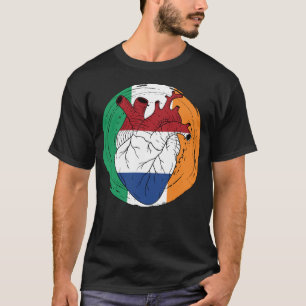Camiseta Irlanda Irlandesa Koningsdag Países Baixos Heart