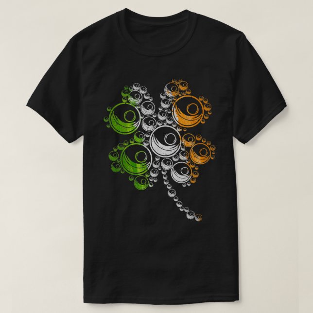Camiseta Irlanda Lacrosse Sports Lover Shamrock Rua Patrick (Frente do Design)
