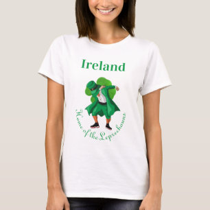 Camiseta Irlanda Lar dos Leprechauns Dia de São Patrício