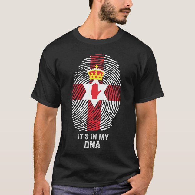 Camiseta Irlanda norte Está no meu DNA (Frente)