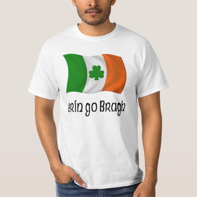 Camiseta Irlanda Para Sempre Erin Go Bragh Irlandês Dizendo (Frente)