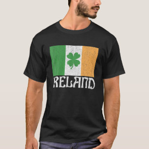 Camiseta Irlanda Retro Irish Flag Irish Dia de São Patrício