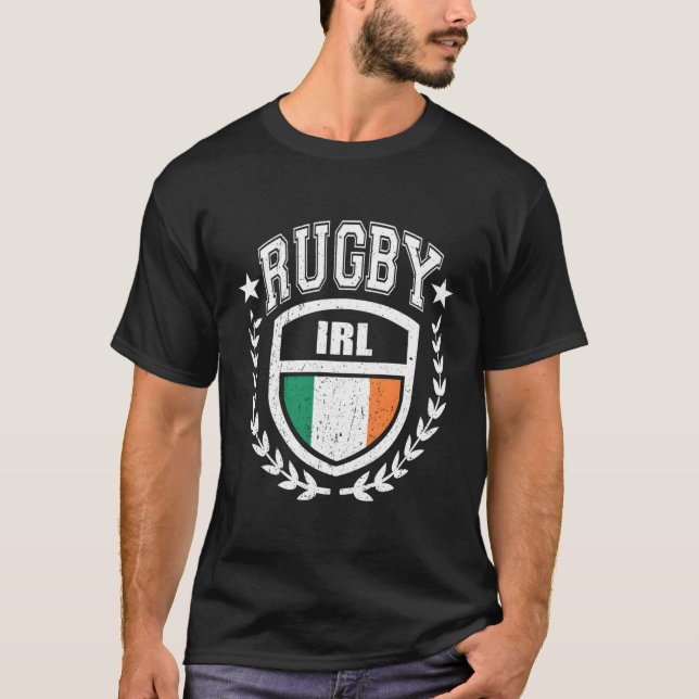 Camiseta Irlanda Rugby Gear Irish Flag Sport (Frente)