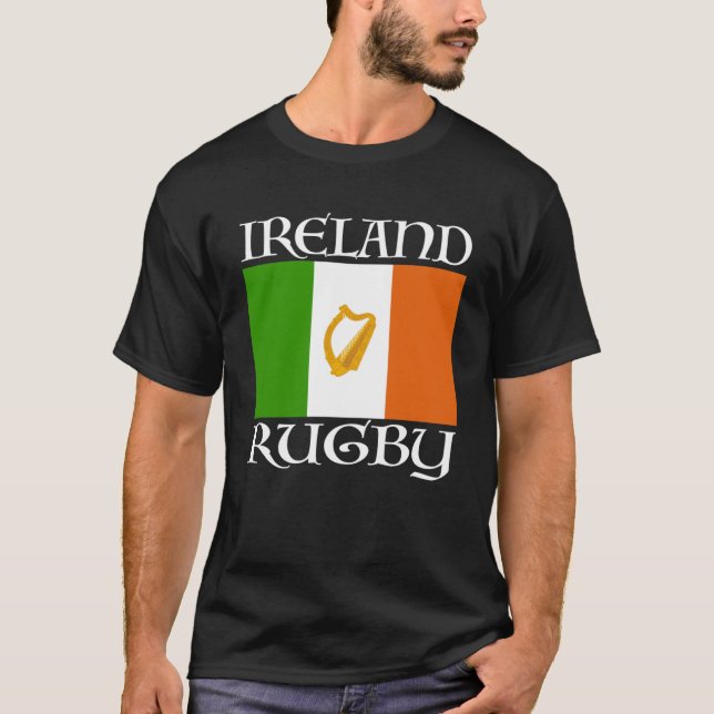Camiseta Irlanda Rugby Vintage Irish Flag M (Frente)