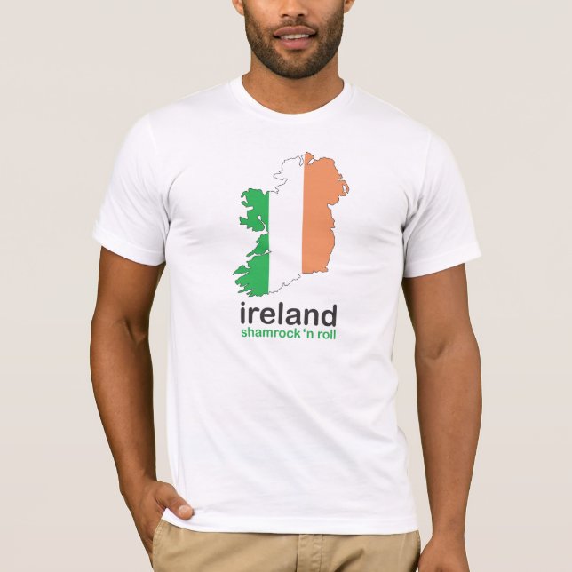 Camiseta irlanda shamrock n roll tee (Frente)