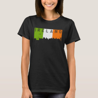 Camiseta Irlanda Skyline Irish Flag Vacation Viagem