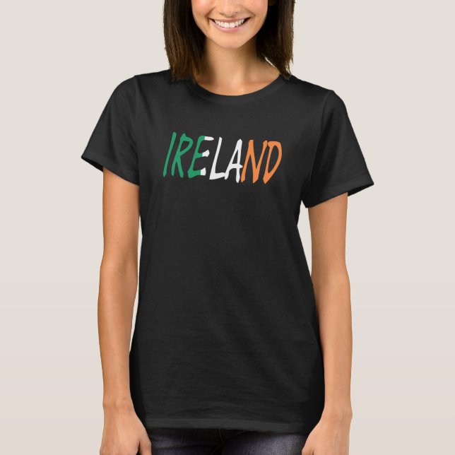 Camiseta Irlanda sobreposta à Irish Flag wcnt (Frente)
