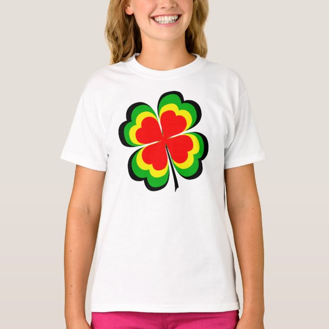 Camiseta Irlandês afortunado Rasta (Frente)