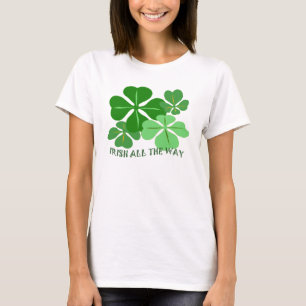 Camiseta Irlandês All Way Shamrock