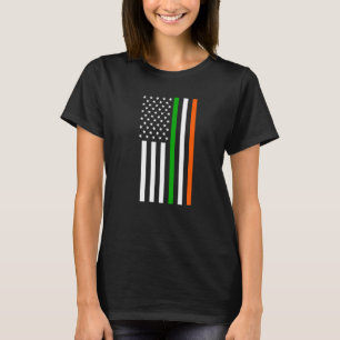 Camiseta Irlandês Americano Bandeira Irlandesa Bandeira Irl