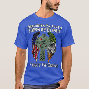 Camiseta Irlandês Americano De Nascimento Irlandês Por Sang