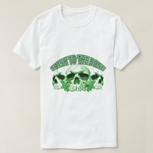Camiseta Irlandês ao crânio ósseo