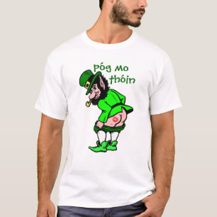 Camiseta Irlandês Beija Meu... Póg Mo Thóin