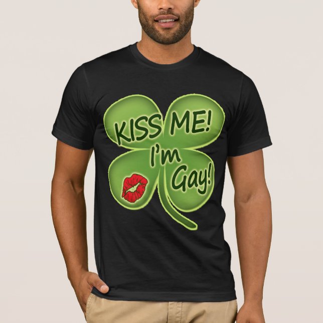 Camiseta Irlandês beije-me que eu sou alegre (Frente)