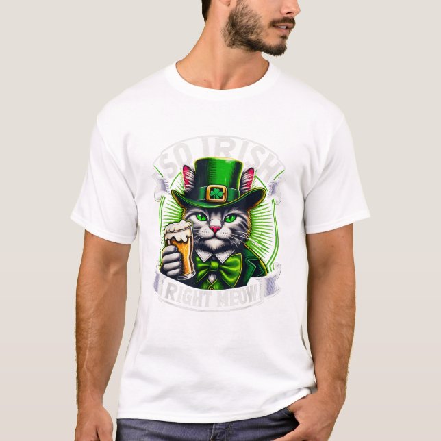Camiseta Irlandês Bem Agora St Patrick s (Frente)