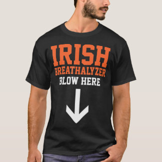 Camiseta Irlandês Breathalyzer Coloca Ruas Engraçadas Inade
