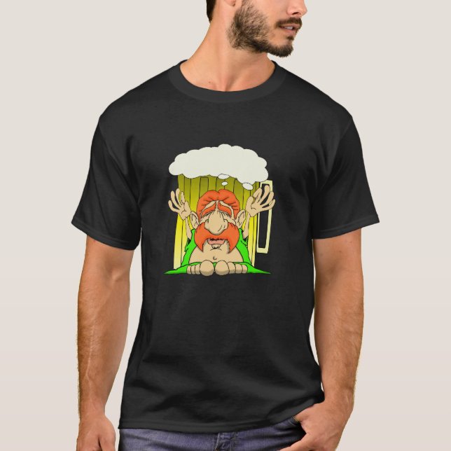 Camiseta Irlandês Buddha o deus da cerveja (Frente)