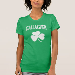 Camiseta Irlandês da herança da família de Gallagher