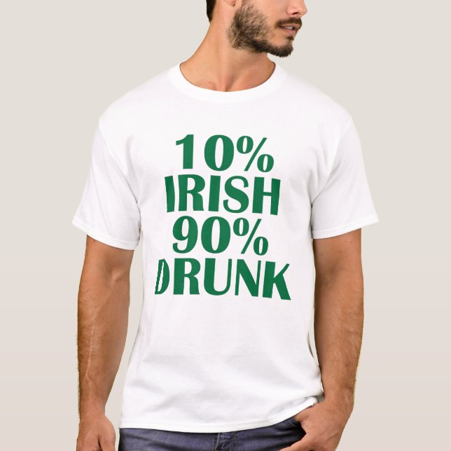 Camiseta IRLANDÊS de 10% (Frente)