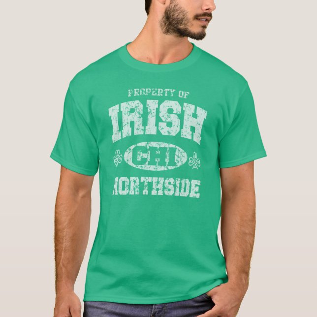 Camiseta Irlandês de Chicago Northside (Frente)