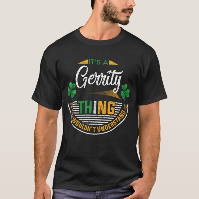 Camiseta Irlandês - É uma Coisa de Gerrity (Frente)