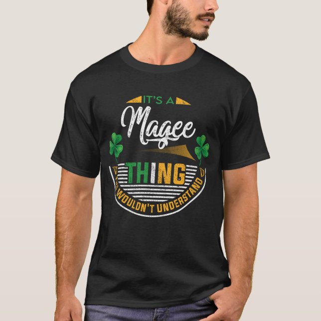 Camiseta Irlandês - É uma Coisa de Magee (Frente)