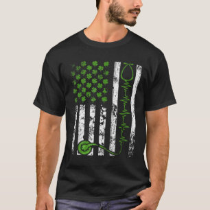Camiseta Irlandês Enfermeiro Dia de São Patrício Enfermeiro