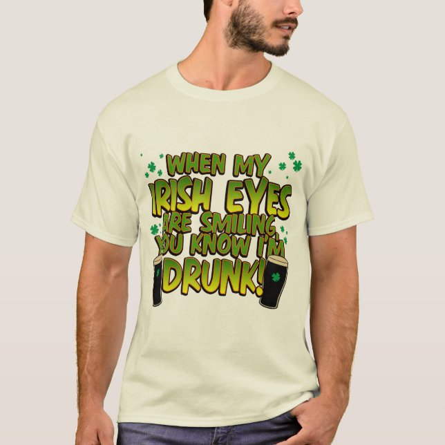 Camiseta Irlandês engraçado (Frente)