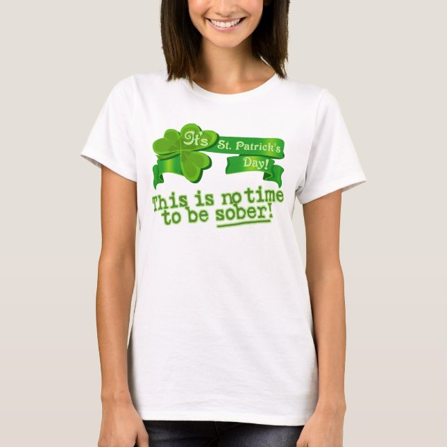 Camiseta Irlandês engraçado do Dia de São Patrício (Frente)