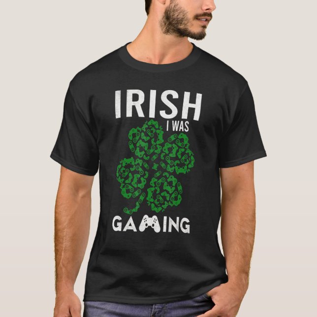 Camiseta Irlandês Engraçado Eu Estava Jogando Jogadores Irl (Frente)