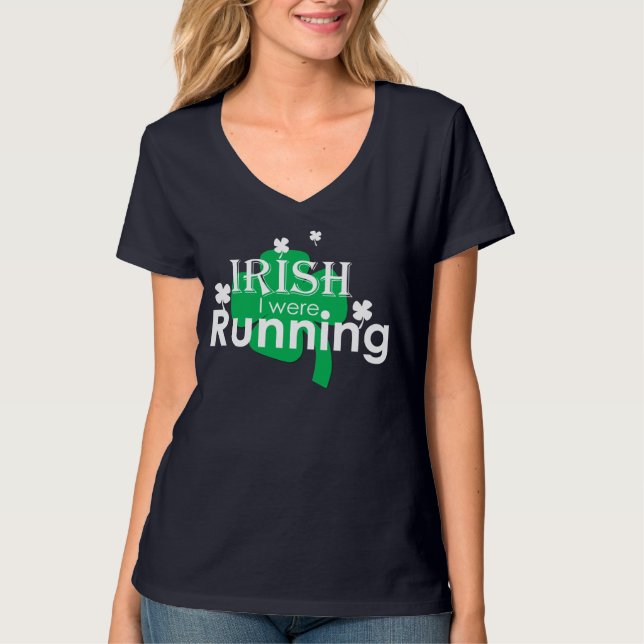Camiseta Irlandês eu era o TShirt das mulheres Running (Frente)