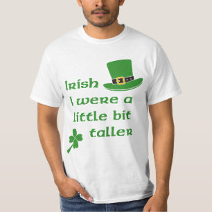 Camiseta Irlandês eu era um Dia de São Patrício um pouco