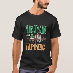 Camiseta Irlandês Eu Estava A Andar A Rua Engraçada Patri