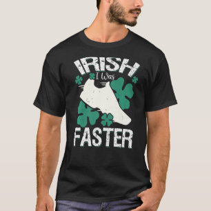 Camiseta Irlandês Eu Estava Mais Engraçado Correndo Dia de