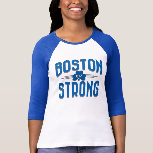 Camiseta Irlandês forte do trevo de Boston Deco (Frente)