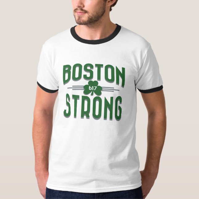 Camiseta Irlandês forte do trevo de Boston Deco (Frente)
