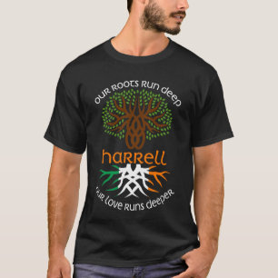 Camiseta Irlandês HARRELL Nome Família Nosso Amor É Mais Pr
