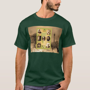 Camiseta Irlandês Heroes: Imagem para o Verde-Camisa Escuro