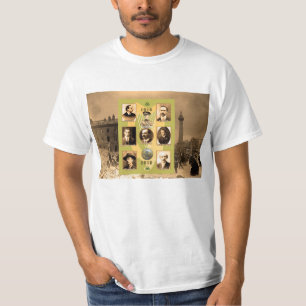 Camiseta Irlandês Heroes para homem-T-camisa-branco