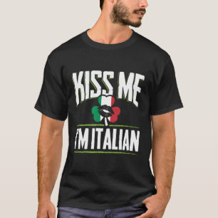 Camiseta Irlandês Italiano Me Beija Im Italiano